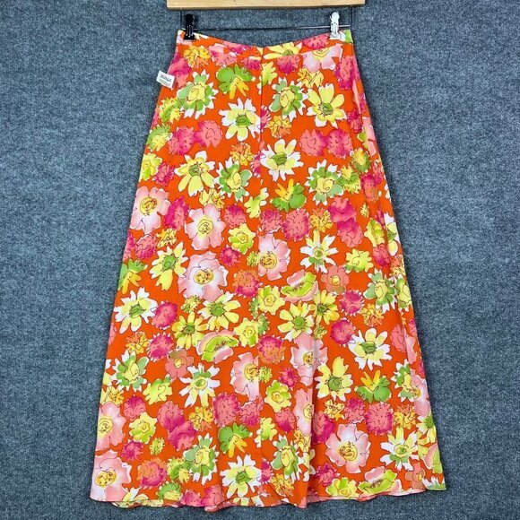 NEW Maurices Flower Print Multicolor Women's Skirt Size 10 USA MADE - Picture 1 of 8